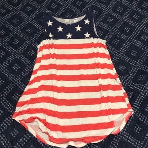 American flag tank top